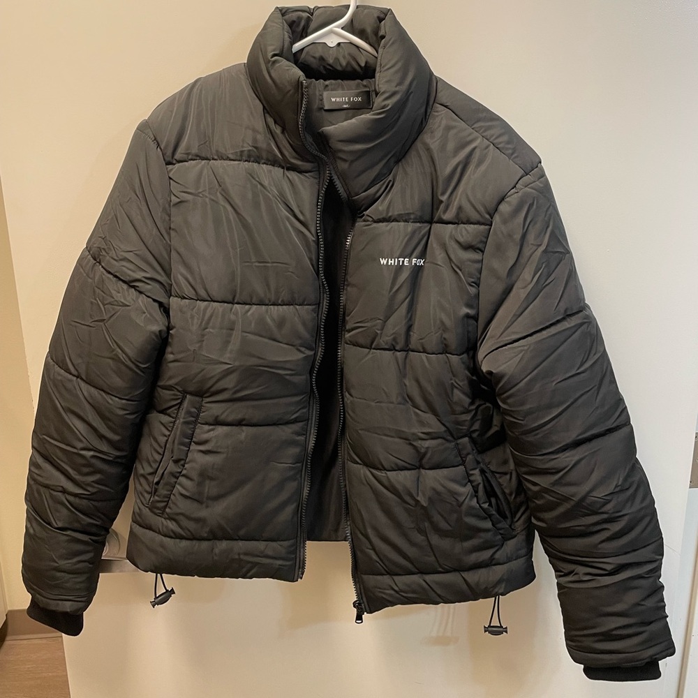 Black puffer jacket